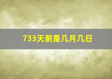 733天前是几月几日