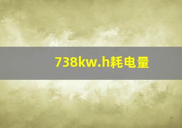 738kw.h耗电量