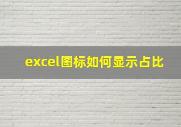 excel图标如何显示占比