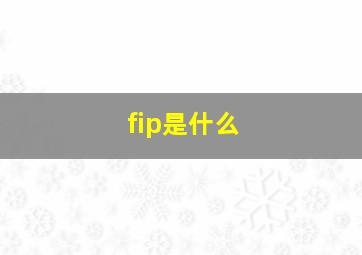 fip是什么