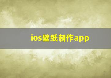 ios壁纸制作app