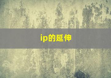 ip的延伸