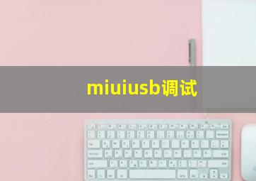 miuiusb调试