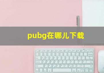 pubg在哪儿下载