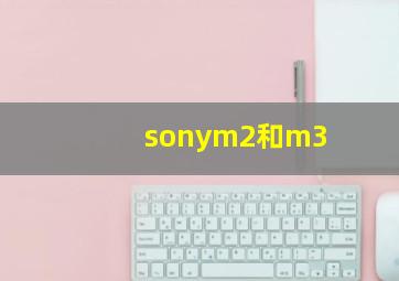 sonym2和m3