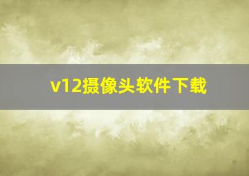 v12摄像头软件下载