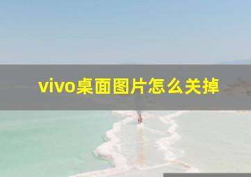 vivo桌面图片怎么关掉