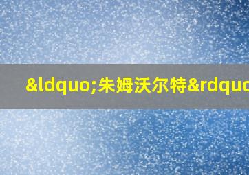 “朱姆沃尔特”号