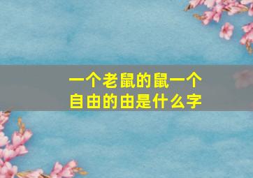 一个老鼠的鼠一个自由的由是什么字