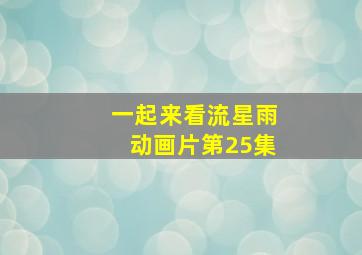 一起来看流星雨动画片第25集