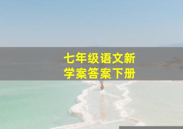 七年级语文新学案答案下册