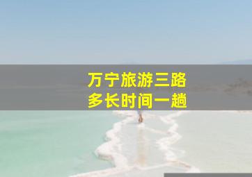 万宁旅游三路多长时间一趟