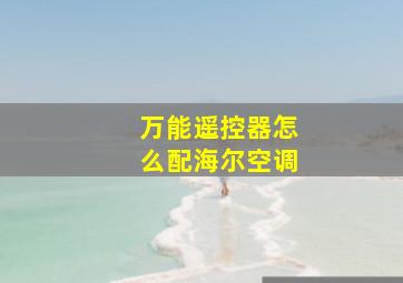 万能遥控器怎么配海尔空调