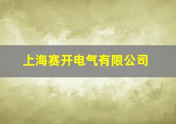 上海赛开电气有限公司