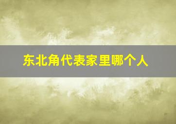 东北角代表家里哪个人