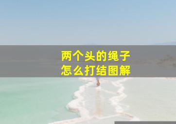 两个头的绳子怎么打结图解