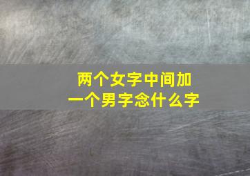 两个女字中间加一个男字念什么字