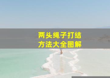 两头绳子打结方法大全图解