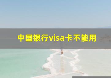 中国银行visa卡不能用