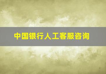 中国银行人工客服咨询