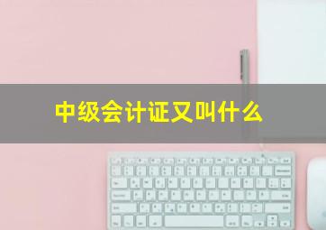 中级会计证又叫什么