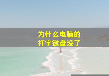 为什么电脑的打字键盘没了