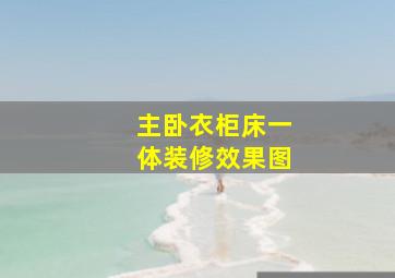 主卧衣柜床一体装修效果图