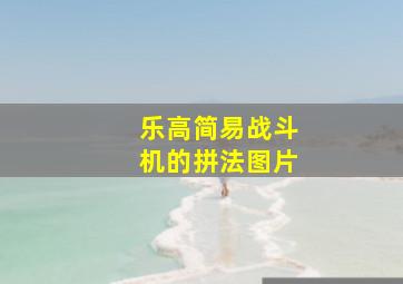 乐高简易战斗机的拼法图片