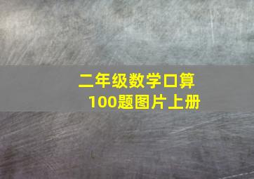 二年级数学口算100题图片上册