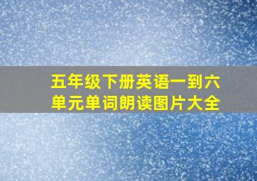 五年级下册英语一到六单元单词朗读图片大全