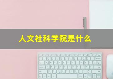 人文社科学院是什么