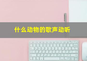 什么动物的歌声动听