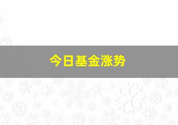 今日基金涨势