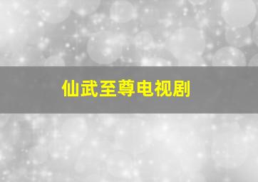 仙武至尊电视剧