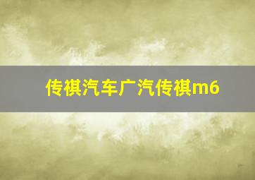 传祺汽车广汽传祺m6