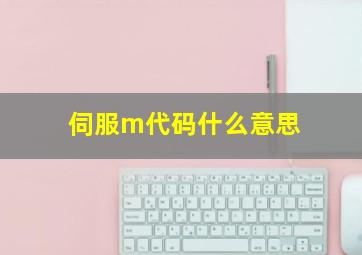 伺服m代码什么意思