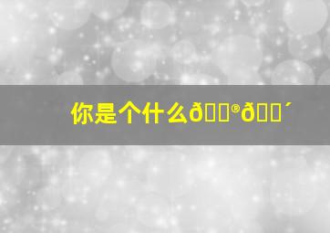 你是个什么🐮🐴