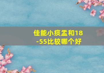 佳能小痰盂和18-55比较哪个好