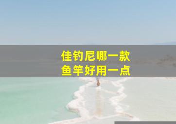 佳钓尼哪一款鱼竿好用一点