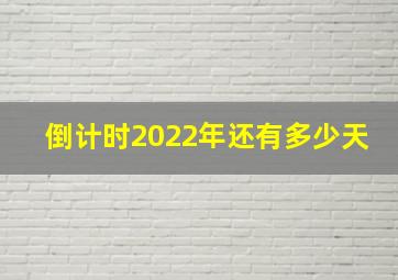 倒计时2022年还有多少天