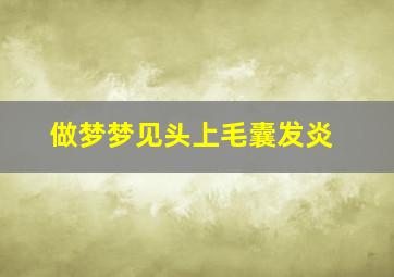 做梦梦见头上毛囊发炎