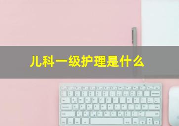 儿科一级护理是什么