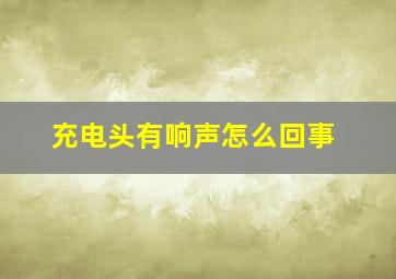 充电头有响声怎么回事