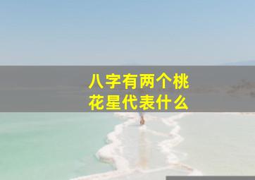 八字有两个桃花星代表什么