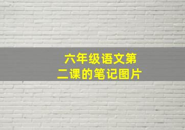 六年级语文第二课的笔记图片