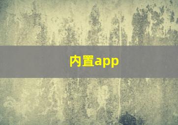 内置app