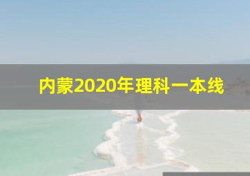 内蒙2020年理科一本线