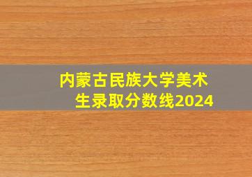 内蒙古民族大学美术生录取分数线2024