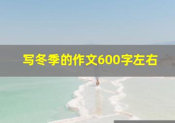 写冬季的作文600字左右