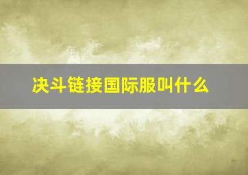 决斗链接国际服叫什么